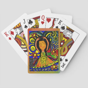 Vibrant Floral Harmony: A Colorful Dance of Nature Playing Cards