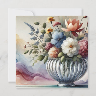 Vibrant Floral Harmony Birthday Invitation