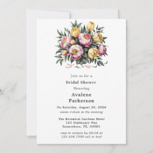 Vibrant Floral Harmony Bridal Shower Invitation
