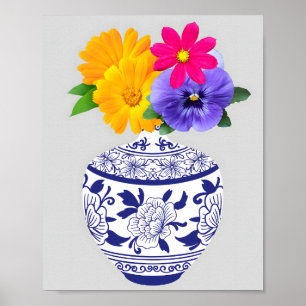 Vibrant Floral Harmony Poster