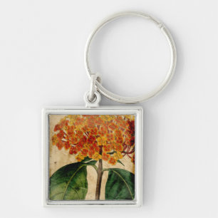 Vibrant Floral I Key Ring