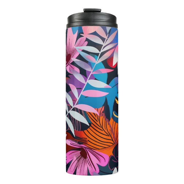 Vibrant Floral Insulated Tumbler  (Front)