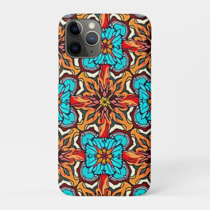 Vibrant Floral Mandala Repeat Art iPhone 11 Pro Case