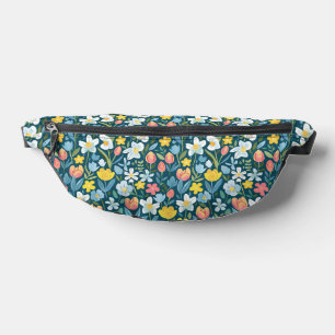 Vibrant Floral Medley Bum Bags