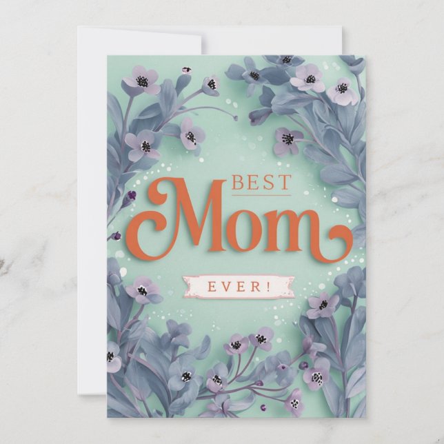Vibrant Floral Mothers Day Card (Front)