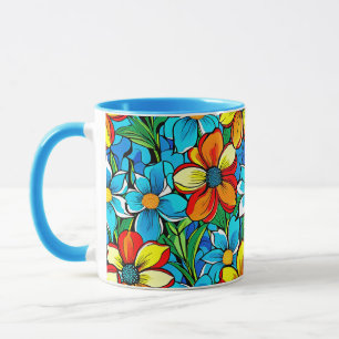 Vibrant Floral  Mug