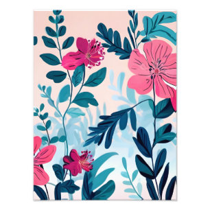 Vibrant Floral Paradise Photo Print