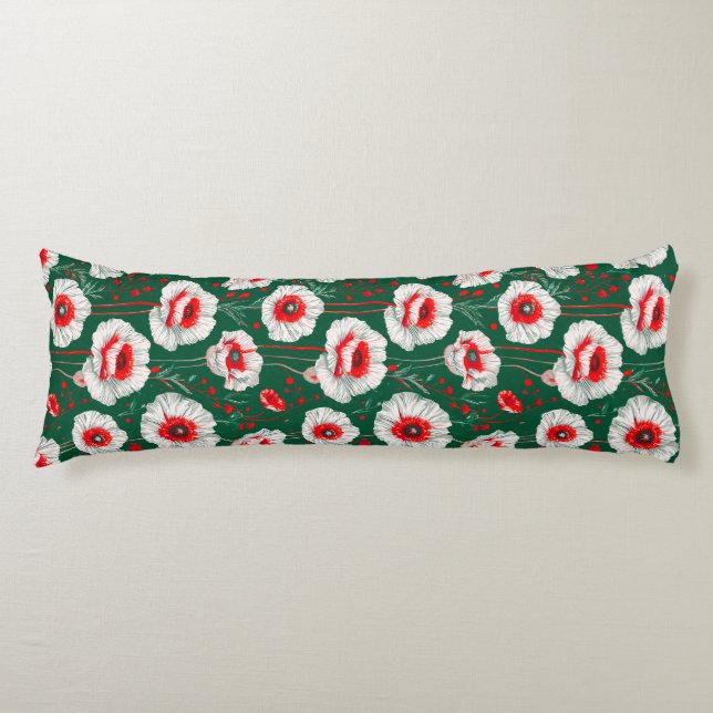 Vibrant floral pattern body cushion (Front)