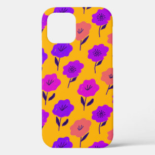 Vibrant Floral Pattern iPhone 12 Case