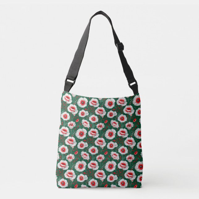 Vibrant floral pattern crossbody bag (Front)
