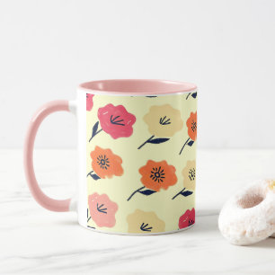 Vibrant Floral Pattern Mug