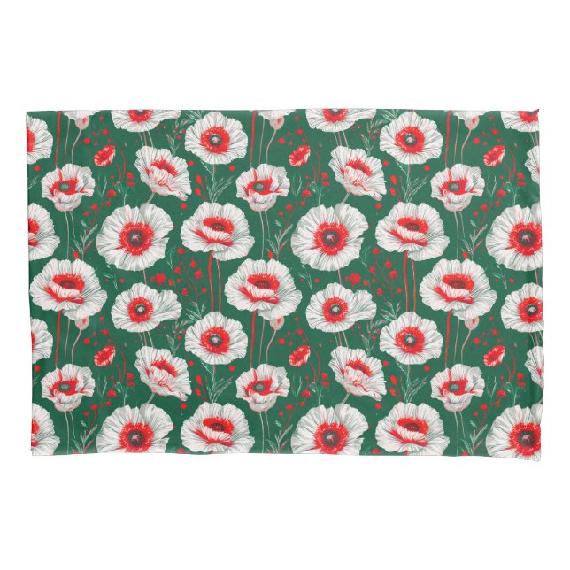Vibrant floral pattern pillowcase (Front)