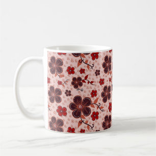 Vibrant Floral Pattern with Colourful Flowers Coffee Mug