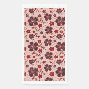 Vibrant Floral Pattern with Colourful Flowers Napkin