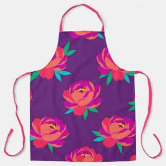 Vibrant Floral Professional Culinary Apron