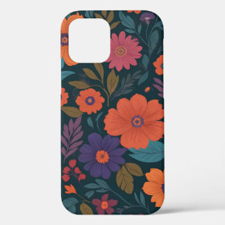 Vibrant Floral Tapestry iPhone 12 Case