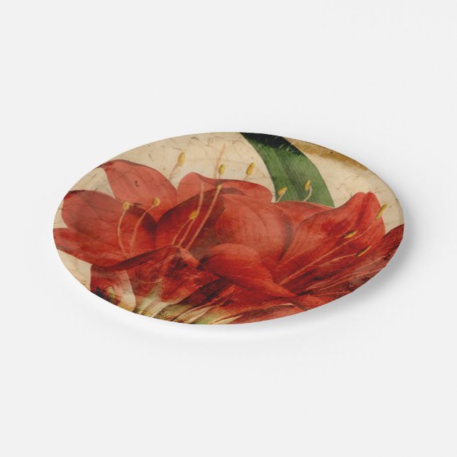 Vibrant Floral VIII Paper Plate (Angled)