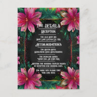Vibrant Floral Wedding Invitation