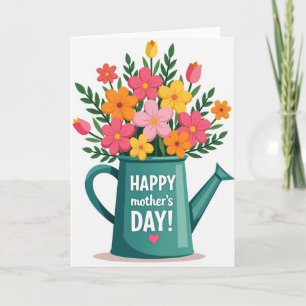 Vibrant Florals Mothers Day Card