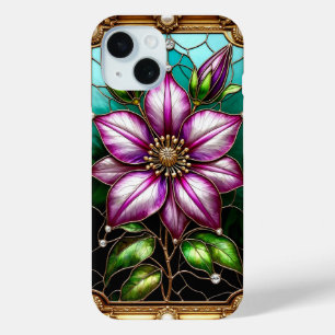 Vibrant Flower Ornately Framed iPhone 15 Case
