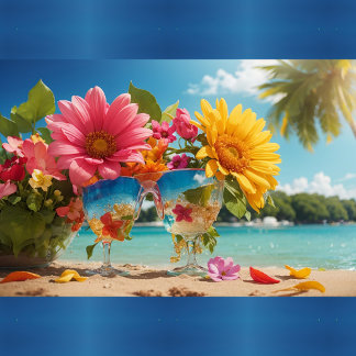 Vibrant Flowers Coaster