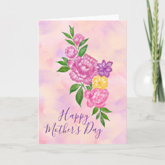 Vibrant Flowers Happy Mother’s Day Card