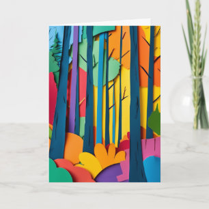 Vibrant Forest Canopy Card