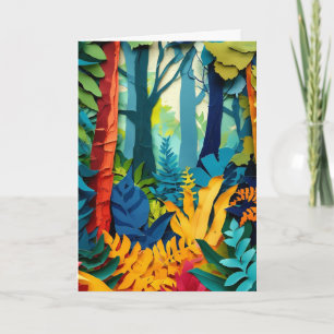 Vibrant Forest Glade Card