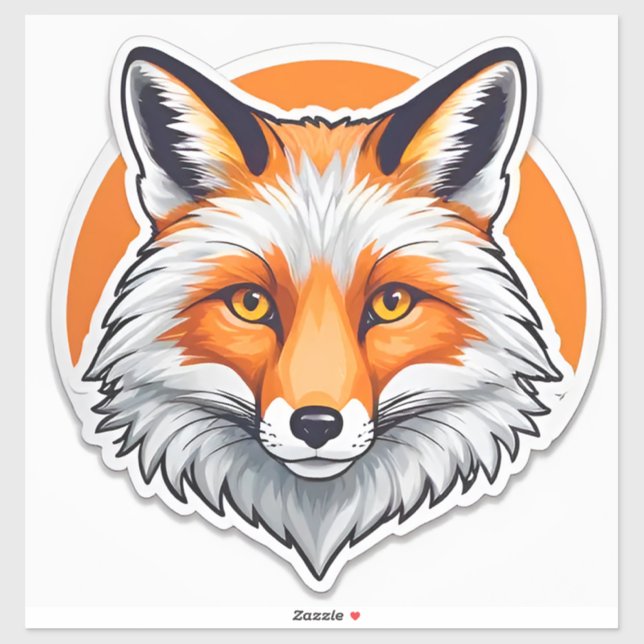 Vibrant Fox Head (Sheet)