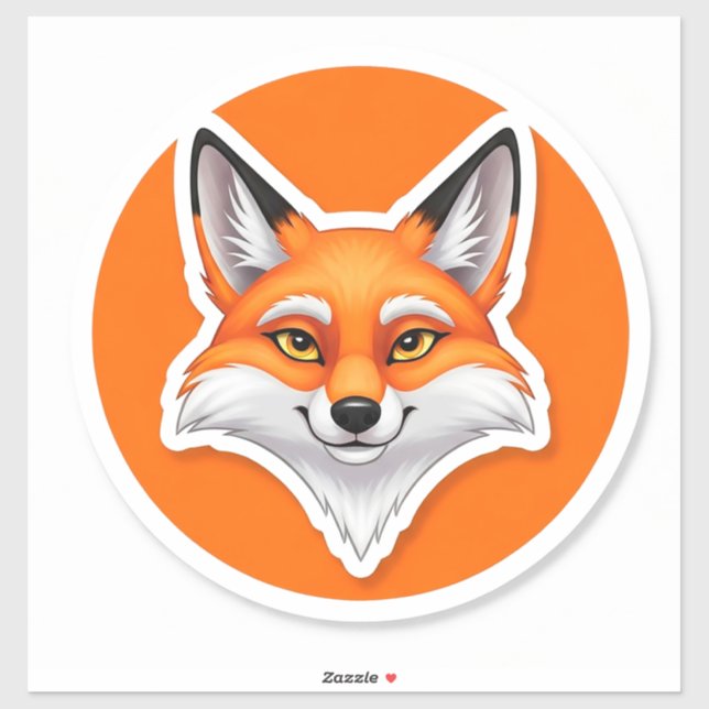 Vibrant Fox Head (Sheet)