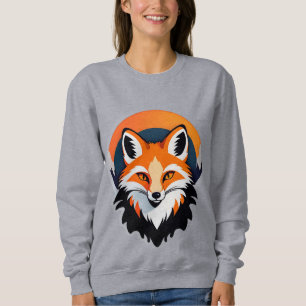 Vibrant Fox Head Sweatshirt