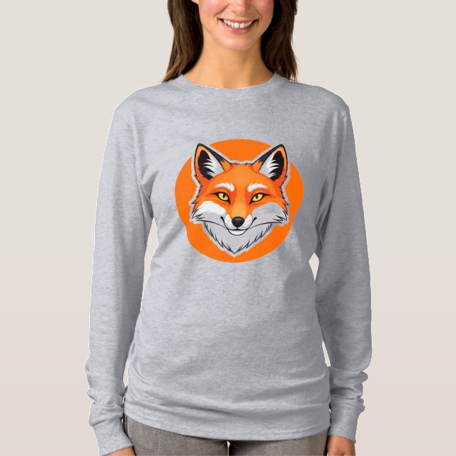 Vibrant Fox Head T-Shirt (Front)