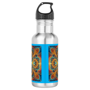 Vibrant Fractal Art 532 Ml Water Bottle