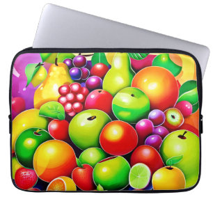 Vibrant Fruit Medley Art Laptop Sleeve
