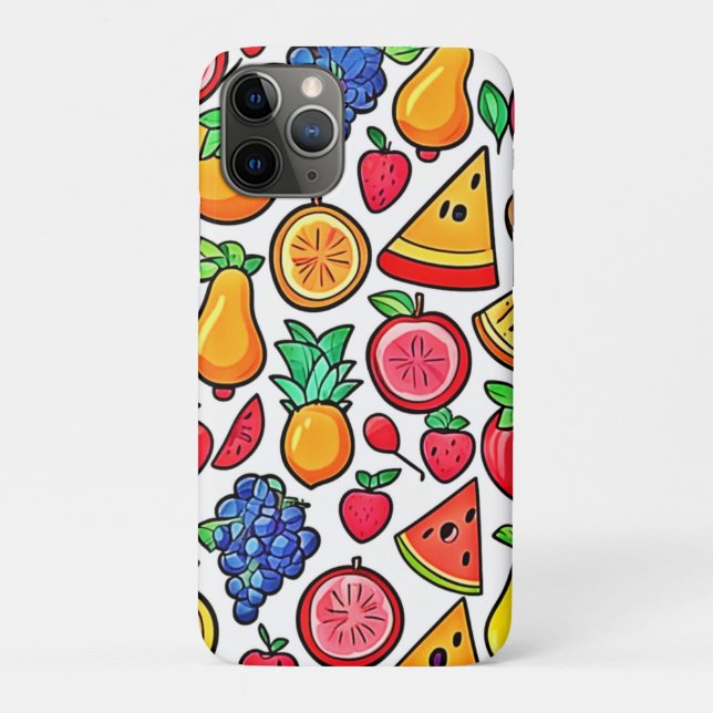 Vibrant Fruit Pattern Case-Mate iPhone Case (Back)
