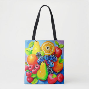 Vibrant Fruit Still Life Tote Bag