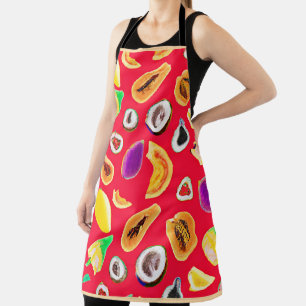 Vibrant Fruity Delight Pattern Apron