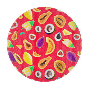 Vibrant Fruity Delight Pattern Cutting Board