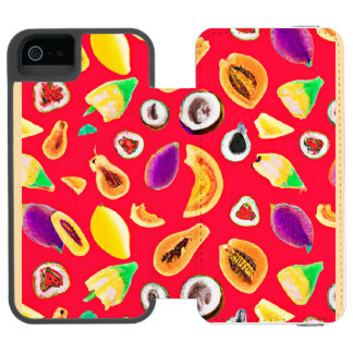 Vibrant Fruity Delight Pattern Incipio Watson™ iPhone 5 Wallet Case