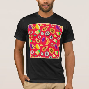 Vibrant Fruity Delight Pattern T-Shirt