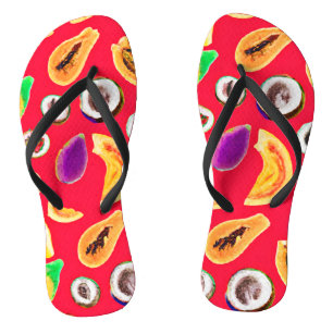 Vibrant Fruity Delight Pattern Thongs