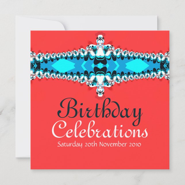 Vibrant Fun Birthday + All Occasions Invitations (Front)