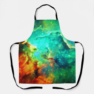 Vibrant Galaxy Canvas Art Apron