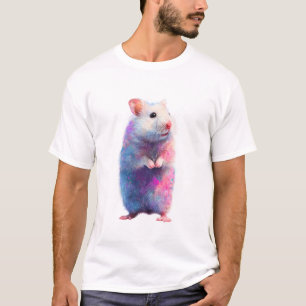 Vibrant Galaxy Watercolor Hamster Men T-Shirt