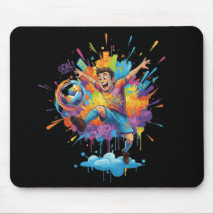 Vibrant Gamer Splash Mouse Pad