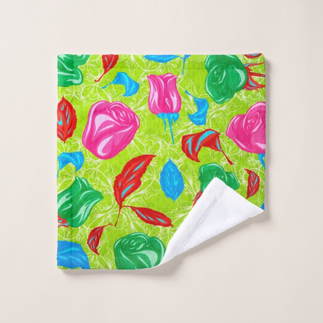 Vibrant Garden Bloom Wash Cloth (Wash Cloth)