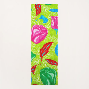 Vibrant Garden Bloom Yoga Mat