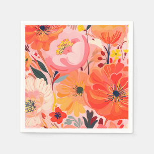 Vibrant Garden Party Napkin