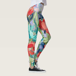 Vibrant Garden Symphony Leggings