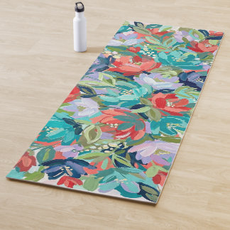 Vibrant Garden Symphony Yoga Mat
